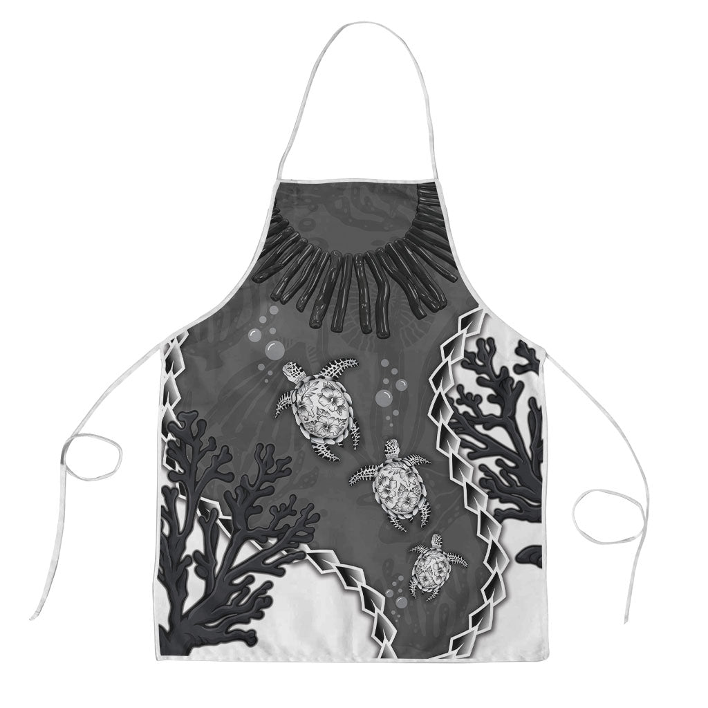 Black Coral Hawaii Apron Ekaha Ku Moana Honu Sea Turtle