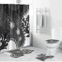 Black Coral Hawaii Bathroom Set Ekaha Ku Moana Honu Sea Turtle