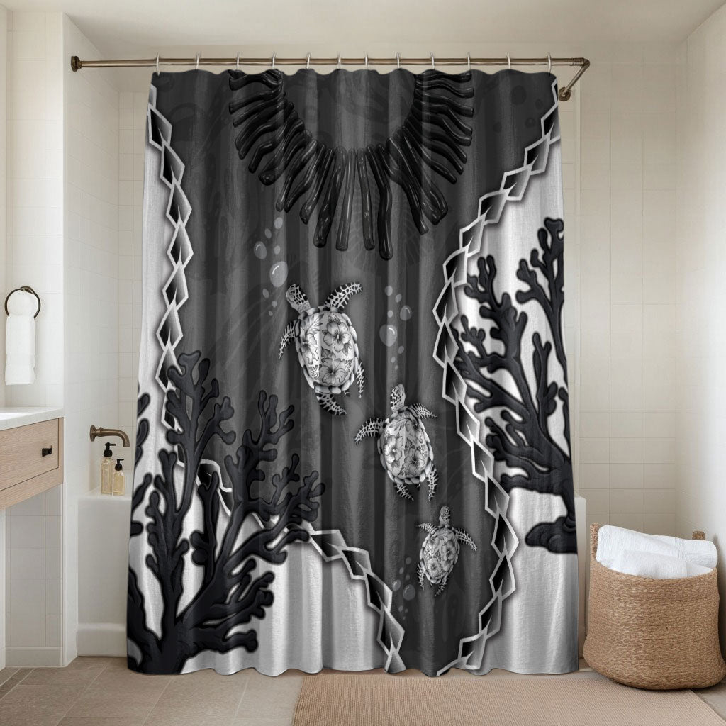 Black Coral Hawaii Bathroom Set Ekaha Ku Moana Honu Sea Turtle