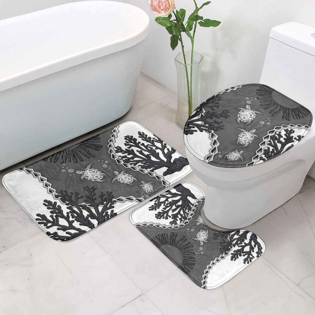 Black Coral Hawaii Bathroom Set Ekaha Ku Moana Honu Sea Turtle
