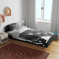 Black Coral Hawaii Bedding Set Ekaha Ku Moana Honu Sea Turtle