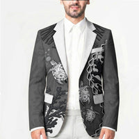 Personalized Black Coral Hawaii Blazer Ekaha Ku Moana Honu Sea Turtle