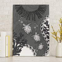 Black Coral Hawaii Canvas Wall Art Ekaha Ku Moana Honu Sea Turtle