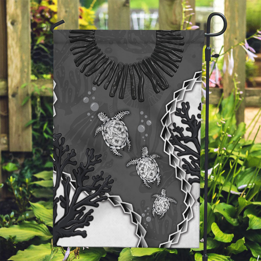 Black Coral Hawaii Garden Flag Ekaha Ku Moana Honu Sea Turtle