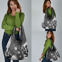 Black Coral Hawaii Grocery Bag Ekaha Ku Moana Honu Sea Turtle