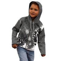 Personalized Black Coral Hawaii Kid Hoodie Ekaha Ku Moana Honu Sea Turtle
