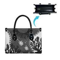 Black Coral Hawaii Leather Bag Ekaha Ku Moana Honu Sea Turtle