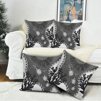 Black Coral Hawaii Pillow Cover Ekaha Ku Moana Honu Sea Turtle