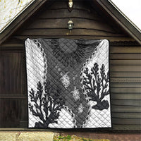 Black Coral Hawaii Quilt Ekaha Ku Moana Honu Sea Turtle