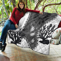 Black Coral Hawaii Quilt Ekaha Ku Moana Honu Sea Turtle