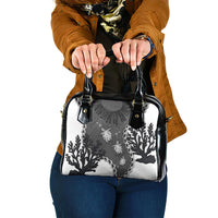Black Coral Hawaii Shoulder Handbag Ekaha Ku Moana Honu Sea Turtle