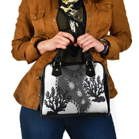 Black Coral Hawaii Shoulder Handbag Ekaha Ku Moana Honu Sea Turtle