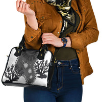 Black Coral Hawaii Shoulder Handbag Ekaha Ku Moana Honu Sea Turtle
