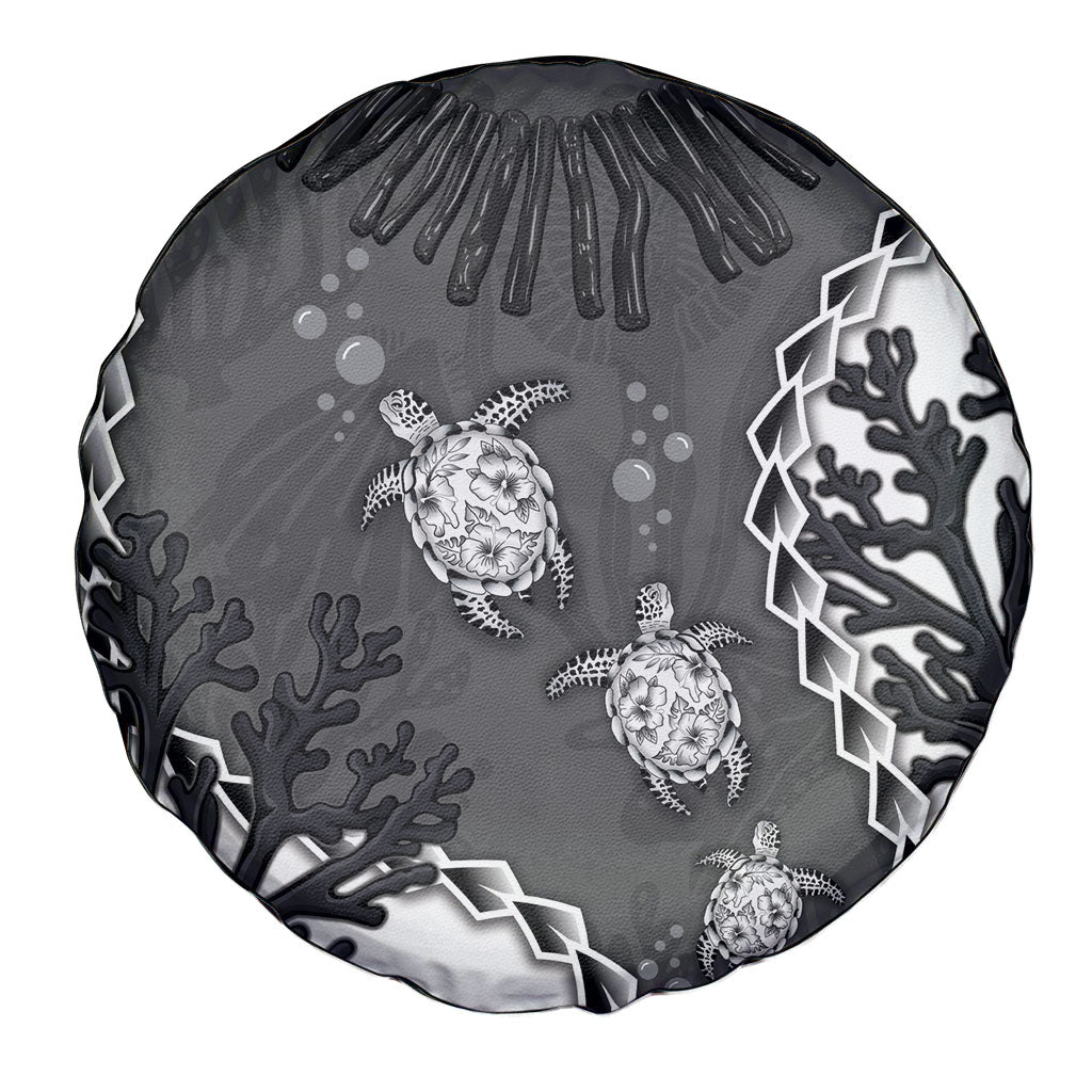 Black Coral Hawaii Spare Tire Cover Ekaha Ku Moana Honu Sea Turtle