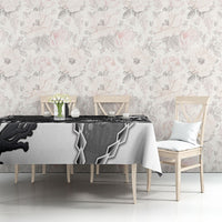 Black Coral Hawaii Tablecloth Ekaha Ku Moana Honu Sea Turtle