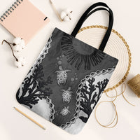 Black Coral Hawaii Tote Bag Ekaha Ku Moana Honu Sea Turtle