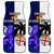 Fiji And Scotland Rugby Car Mats Fijian Tapa Pattern With Thistle LT14 Blue - Polynesian Pride