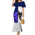 Fiji And Scotland Rugby Mermaid Dress Fijian Tapa Pattern With Thistle LT14 Women Blue - Polynesian Pride