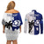 Custom Fiji And Scotland Rugby Couples Matching Off Shoulder Short Dress and Long Sleeve Button Shirts Fijian Tapa Pattern With Thistle LT14 - Polynesian Pride