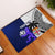 Custom Fiji And Scotland Rugby Rubber Doormat Fijian Tapa Pattern With Thistle LT14 Blue - Polynesian Pride