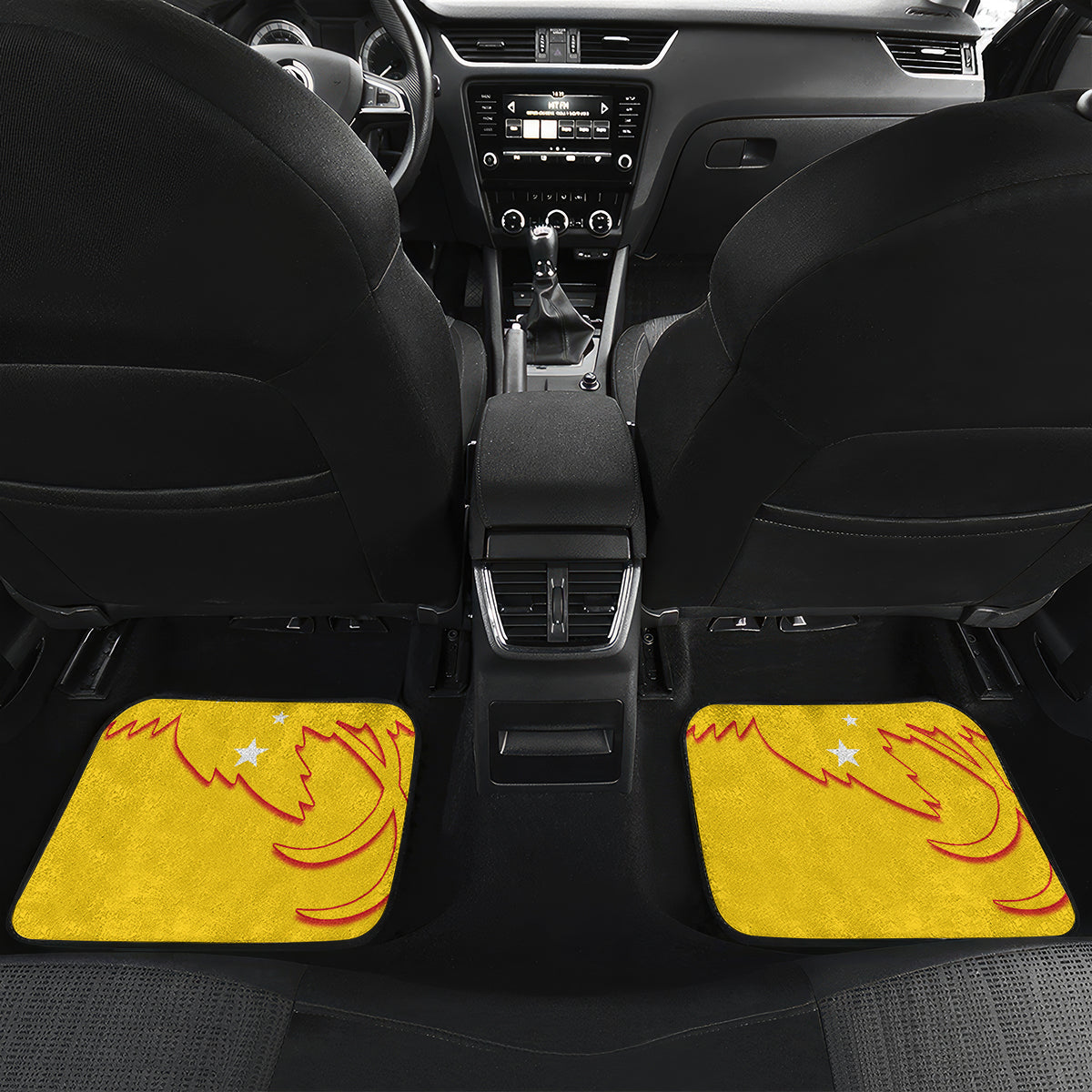 Papua New Guinea Rubgby Car Mats Pacific 2023 Go PNG Kumuls LT14 - Polynesian Pride