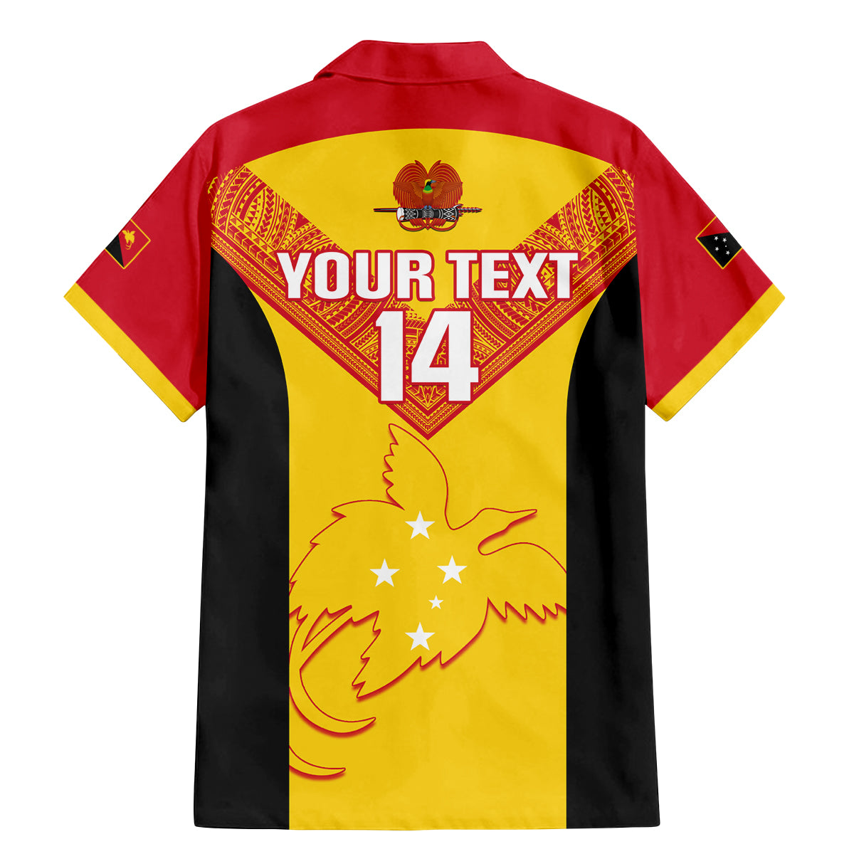 Custom Papua New Guinea Rubgby Family Matching Mermaid Dress and Hawaiian Shirt Pacific 2023 Go PNG Kumuls LT14 - Polynesian Pride