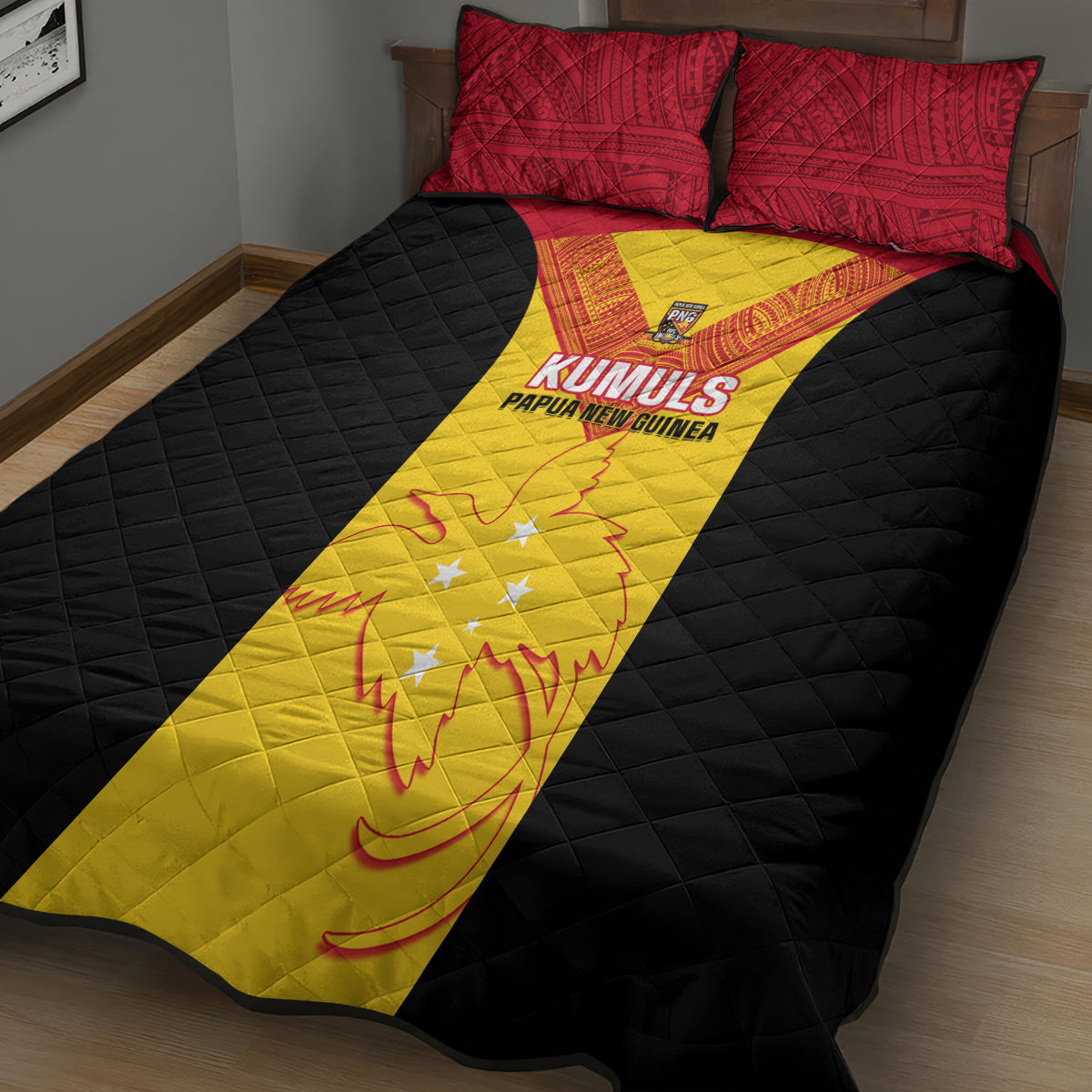 Papua New Guinea Rubgby Quilt Bed Set Pacific 2023 Go PNG Kumuls LT14 - Polynesian Pride