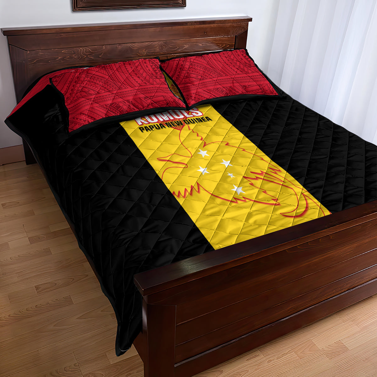 Papua New Guinea Rubgby Quilt Bed Set Pacific 2023 Go PNG Kumuls LT14 - Polynesian Pride