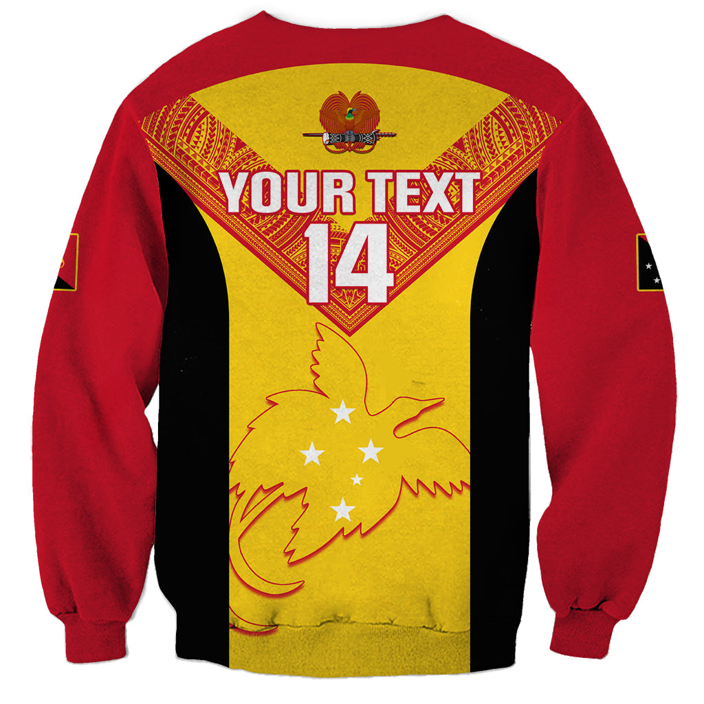 Custom Papua New Guinea Rubgby Sweatshirt Pacific 2023 Go PNG Kumuls LT14 - Polynesian Pride