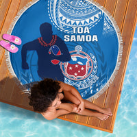 Samoa Rugby Beach Blanket Pacific 2023 Go Toa Samoa LT14 - Wonder Print Shop