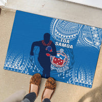 Samoa Rugby Rubber Doormat Pacific 2023 Go Toa Samoa LT14 - Polynesian Pride