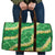 Green Palaka Hawaii Mele Kalikimaka Travel Bag Ohia Lehua Monstera Puakenikeni Lei - Polynesian Pride