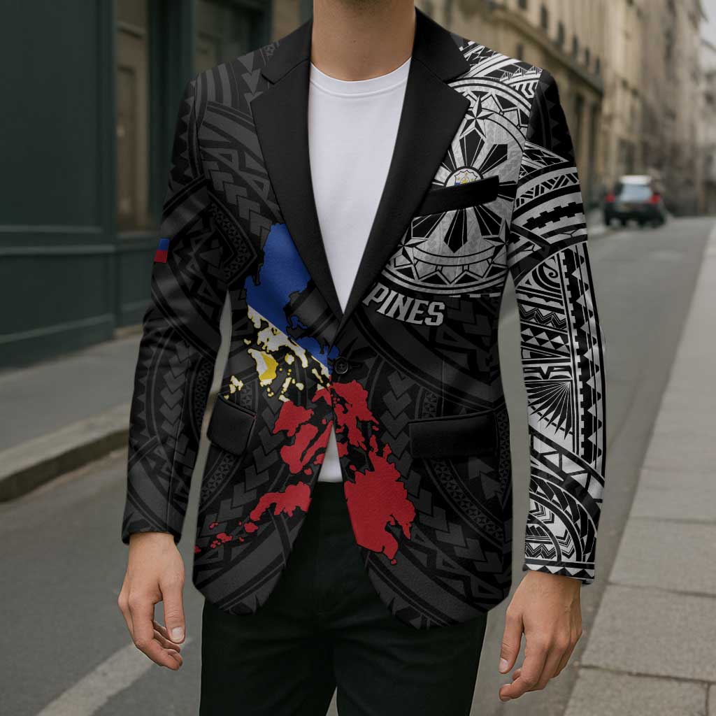 Philippines Strong Blazer Filipino Map Polynesian Tattoo - Polynesian Pride