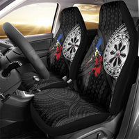 Philippines Strong Car Seat Cover Filipino Map Polynesian Tattoo - Polynesian Pride