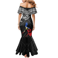 Philippines Strong Family Matching Mermaid Dress and Hawaiian Shirt Filipino Map Polynesian Tattoo - Polynesian Pride