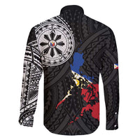 Philippines Strong Family Matching Puletasi and Hawaiian Shirt Filipino Map Polynesian Tattoo - Polynesian Pride