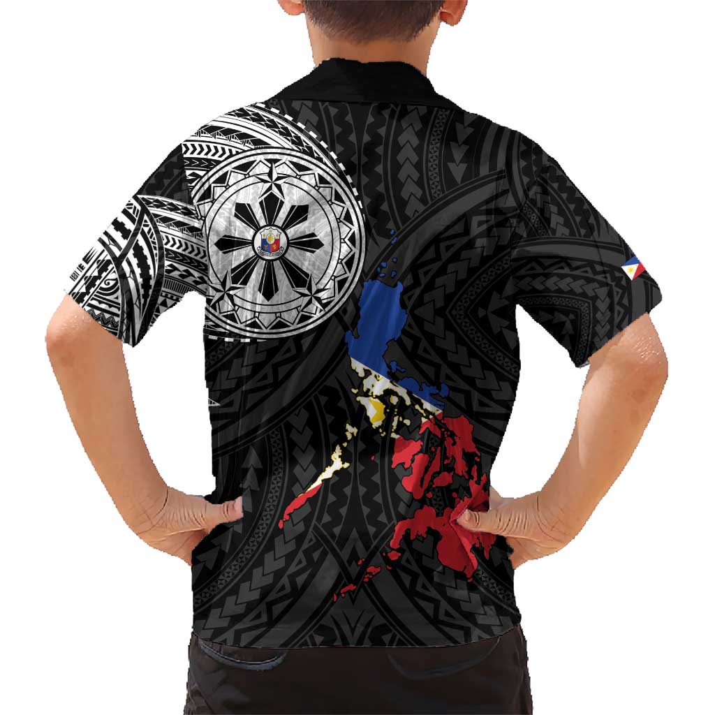 Philippines Strong Hawaiian Shirt Filipino Map Polynesian Tattoo - Polynesian Pride