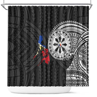 Philippines Strong Shower Curtain Filipino Map Polynesian Tattoo - Polynesian Pride