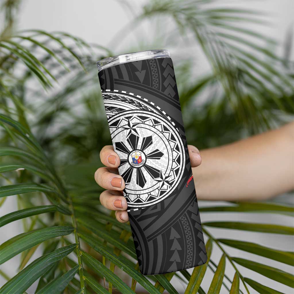 Philippines Strong Skinny Tumbler Filipino Map Polynesian Tattoo - Polynesian Pride