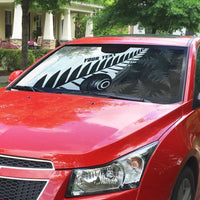 New Zealand Lawn Bowls Custom Auto Sun Shade Aotearoa Silver Fern - Polynesian Pride