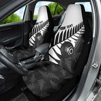 New Zealand Lawn Bowls Custom Car Seat Cover Aotearoa Silver Fern - Polynesian Pride