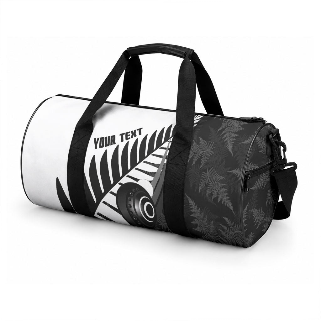 New Zealand Lawn Bowls Custom Duffle Bag Aotearoa Silver Fern