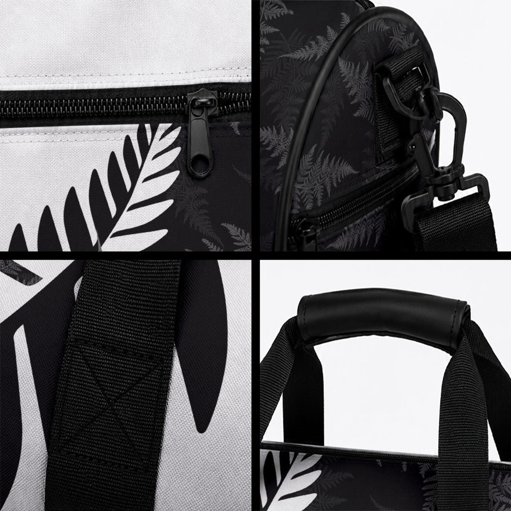 New Zealand Lawn Bowls Custom Duffle Bag Aotearoa Silver Fern