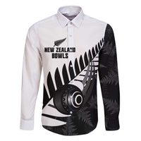 New Zealand Lawn Bowls Custom Family Matching Off Shoulder Short Dress and Hawaiian Shirt Aotearoa Silver Fern - Polynesian Pride