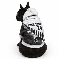 New Zealand Lawn Bowls Custom Pet Hoodie Aotearoa Silver Fern