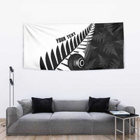 New Zealand Lawn Bowls Custom Tapestry Aotearoa Silver Fern - Polynesian Pride