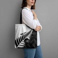 New Zealand Lawn Bowls Custom Tote Bag Aotearoa Silver Fern - Polynesian Pride