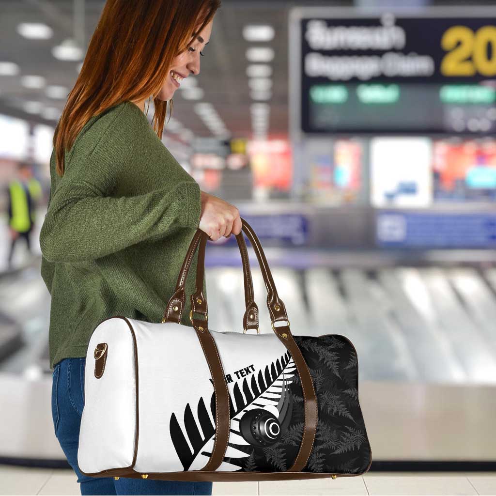 New Zealand Lawn Bowls Custom Travel Bag Aotearoa Silver Fern - Polynesian Pride