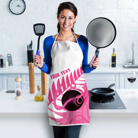 New Zealand Lawn Bowls Breast Cancer Custom Apron Aotearoa Maori Silver Fern Pink Ribbon - Polynesian Pride