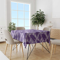 Purple Hawaii Kalo Palaka Motifs Tablecloth Hawaiian Taro Leaves Elegant Vibes - Polynesian Pride